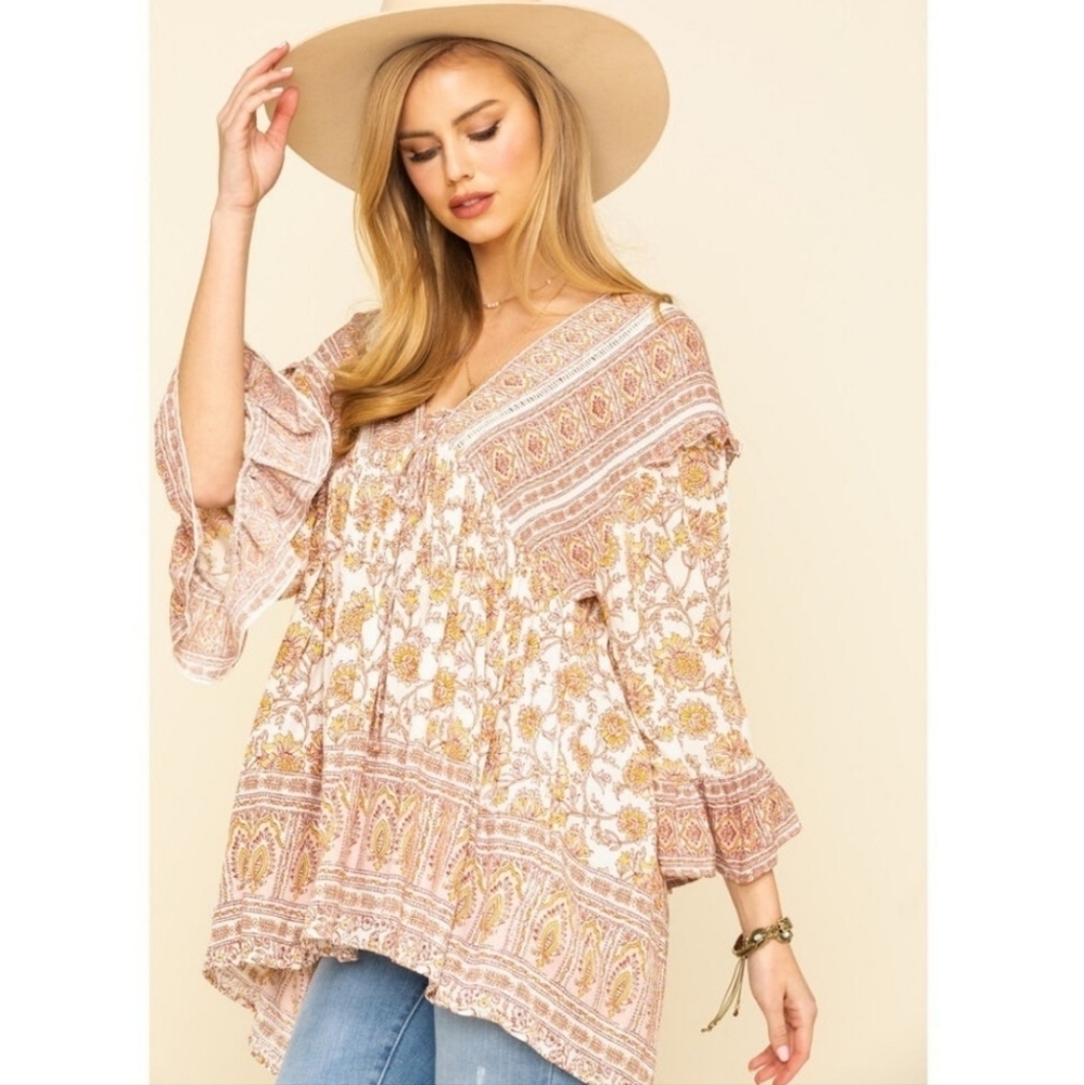 Free People Women's Moonlight Dance Tunic‎ Top Size XS/TP